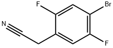 4-溴-2,5-二氟苯乙腈 结构式