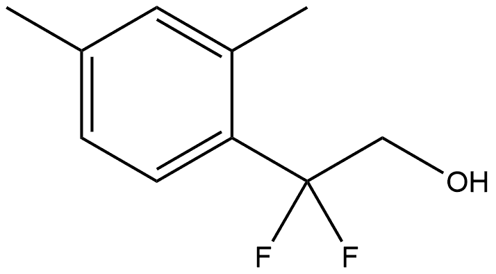 2-(2，4-dimethylphenyl)-2，2-difluoroethan-1-ol, 1785274-59-0, 结构式