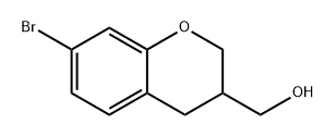 2H-1-Benzopyran-3-methanol, 7-bromo-3,4-dihydro- Struktur