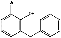 2-Bromo-6-(phenylmethyl)phenol Struktur