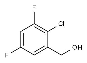 Benzenemethanol, 2-chloro-3,5-difluoro- 结构式