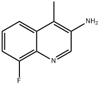 8-Fluoro-4-methyl-quinolin-3-ylamine Struktur