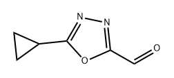 1,3,4-Oxadiazole-2-carboxaldehyde, 5-cyclopropyl- Structure