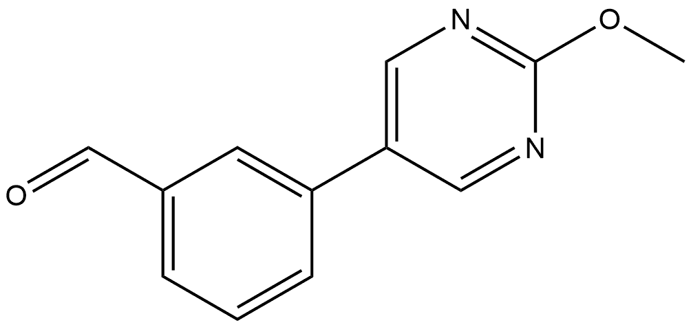 3-(2-Methoxy-5-pyrimidinyl)benzaldehyde Structure