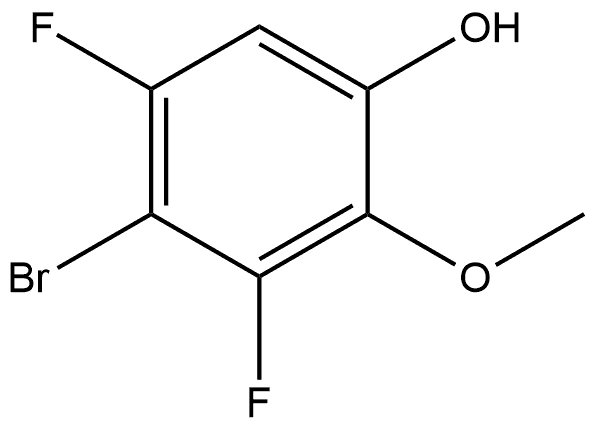 4-Bromo-3,5-difluoro-2-methoxyphenol Structure