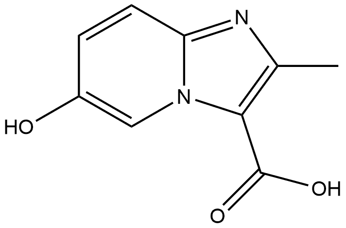 6-Hydroxy-2-methylimidazo[1,2-a]pyridine-3-carboxylic acid 结构式