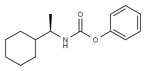(R)-(1-环己基乙基)氨基甲酸苯酯 结构式