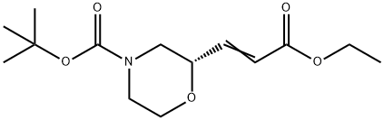 1,1-Dimethylethyl (2S)-2-(3-ethoxy-3-oxo-1-propen-1-yl)-4-morpholinecarboxylate Structure
