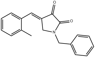 (E)-1-苄基-4-(2-甲基亚苄基)吡咯烷-2,3-二酮,1787295-53-7,结构式