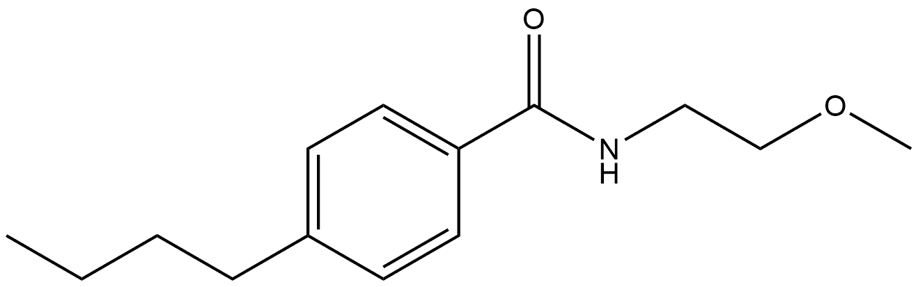 4-Butyl-N-(2-methoxyethyl)benzamide 结构式