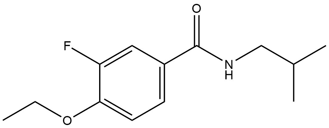4-Ethoxy-3-fluoro-N-(2-methylpropyl)benzamide Structure