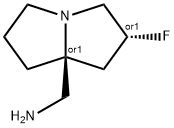 REL-((2R,7AS)-2-氟四氢-1H-吡咯嗪-7A(5H)-基)甲胺 结构式