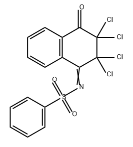 Benzenesulfonamide, N-(2,2,3,3-tetrachloro-3,4-dihydro-4-oxo-1(2H)-naphthalenylidene)-