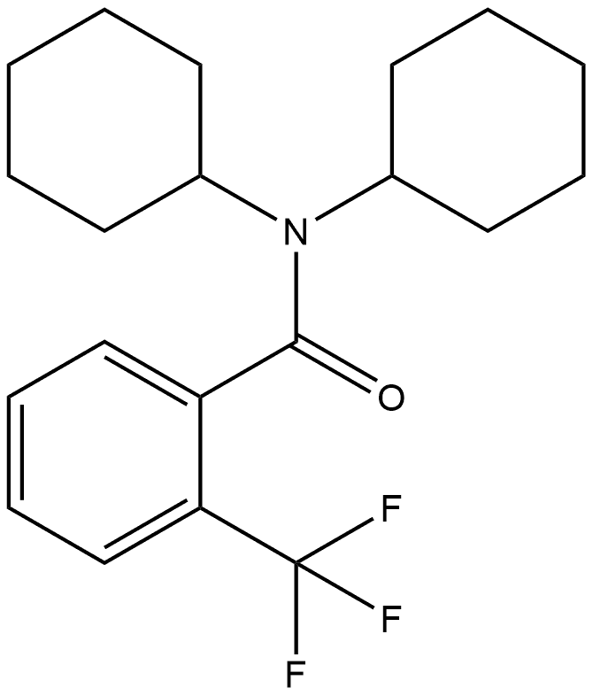 N,N-Dicyclohexyl-2-(trifluoromethyl)benzamide Structure