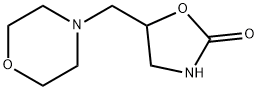 2-Oxazolidinone, 5-(4-morpholinylmethyl)- Struktur
