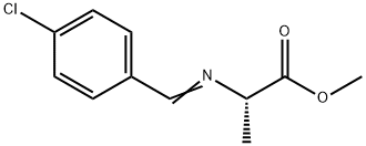 Alanine, N-[(4-chlorophenyl)methylene]-, methyl ester Structure