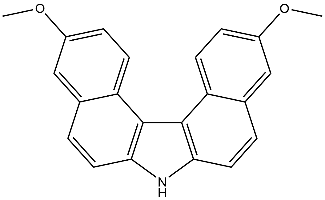 3,11-dimethoxydibenzo[c,g]carbazole Struktur