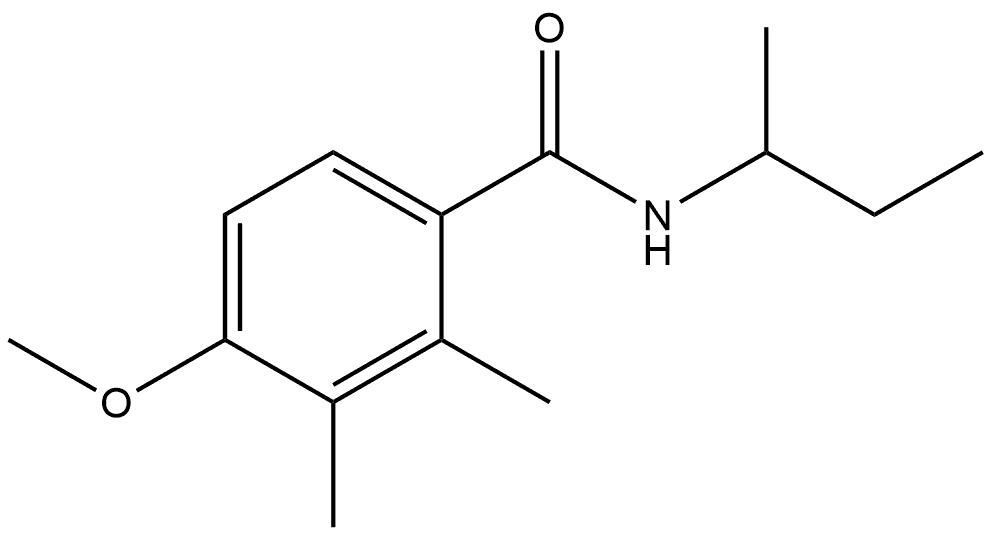 4-Methoxy-2,3-dimethyl-N-(1-methylpropyl)benzamide Structure