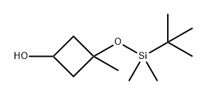 3-((叔丁基二甲基甲硅烷基)氧基)-3-甲基环丁烷-1-醇 结构式