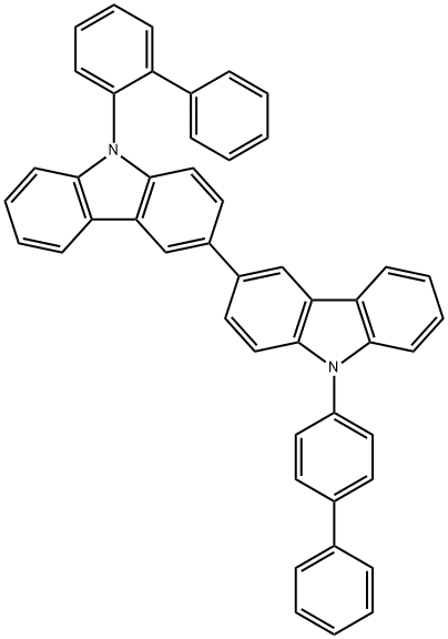 3,3'-Bi-9H-carbazole, 9-[1,1'-biphenyl]-2-yl-9'-[1,1'-biphenyl]-4-yl- Structure