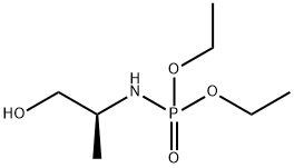 Phosphoramidic acid, N-[(1S)-2-hydroxy-1-methylethyl]-, diethyl ester Structure