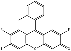 3H-Xanthen-3-one, 2,7-difluoro-6-iodo-9-(2-methylphenyl)- Structure