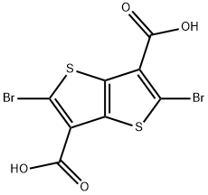 2,5-Dibromothieno[3,2-b]thiophene-3,6-carboxylic Acid Structure