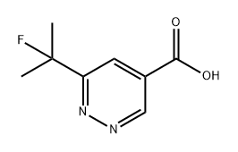 4-Pyridazinecarboxylic acid, 6-(1-fluoro-1-methylethyl)- Structure