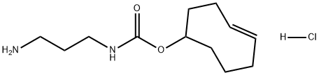 TRANS-环辛-4-烯-1-基 (3-氨基丙基)氨基甲酸酯盐酸盐 结构式