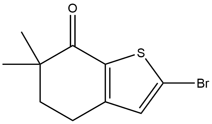 2-Bromo-6,6-dimethyl-5,6-dihydrobenzothiophen-7(4H)-one Structure