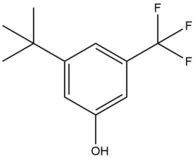 3-(叔丁基)-5-(三氟甲基)苯酚 结构式