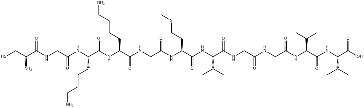 Cys-Gly-Lys-Lys-Gly-Amyloid  β-Protein (35-40), 1802078-24-5, 结构式