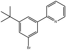2-[3-溴-5-(叔丁基)苯基]吡啶, 1802081-19-1, 结构式