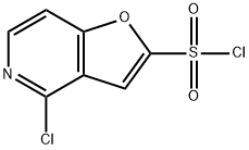 4-chlorofuro[3,2-c]pyridine-2-sulfonyl chloride Struktur