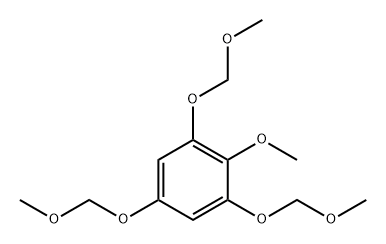 Benzene, 2-methoxy-1,3,5-tris(methoxymethoxy)- Struktur