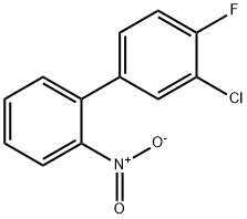 1,1'-Biphenyl, 3'-chloro-4'-fluoro-2-nitro- Structure