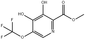 Methyl 3,4-dihydroxy-5-(trifluoromethoxy)pyridine-2-carboxylate 结构式