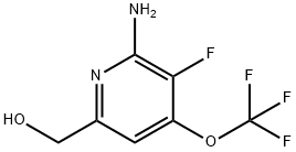 2-Amino-3-fluoro-4-(trifluoromethoxy)pyridine-6-methanol 结构式