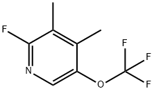 3,4-Dimethyl-2-fluoro-5-(trifluoromethoxy)pyridine 结构式