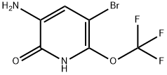 3-Amino-5-bromo-2-hydroxy-6-(trifluoromethoxy)pyridine 结构式