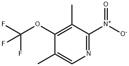 3,5-Dimethyl-2-nitro-4-(trifluoromethoxy)pyridine,1803457-17-1,结构式