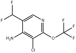 4-Amino-3-chloro-5-(difluoromethyl)-2-(trifluoromethoxy)pyridine 结构式