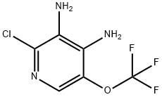 2-Chloro-3,4-diamino-5-(trifluoromethoxy)pyridine 结构式