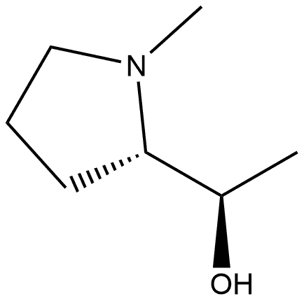 (R)-1-[(S)-1-甲基-2-吡咯烷基]乙醇 结构式