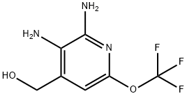 2,3-Diamino-6-(trifluoromethoxy)pyridine-4-methanol 结构式