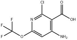 4-Amino-2-chloro-6-(trifluoromethoxy)pyridine-3-carboxylic acid Structure