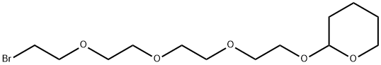 2H-Pyran, 2-[2-[2-[2-(2-bromoethoxy)ethoxy]ethoxy]ethoxy]tetrahydro- Structure