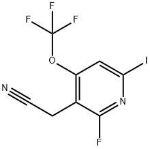 2-Fluoro-6-iodo-4-(trifluoromethoxy)pyridine-3-acetonitrile 结构式