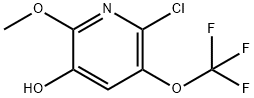 2-Chloro-5-hydroxy-6-methoxy-3-(trifluoromethoxy)pyridine 结构式