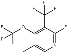 2-Fluoro-5-methyl-4-(trifluoromethoxy)-3-(trifluoromethyl)pyridine 结构式